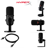 Микрофон HyperX SoloCast (4P5P8AA) для ПК Ps4 и Mac датчик Tap-To-Mute