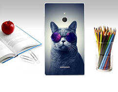 Силіконовий чохол бампер для Nokia X2 Dual з картинкою Кіт