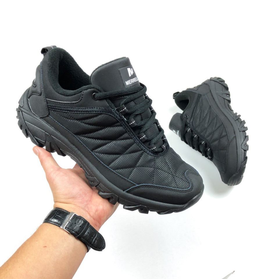 Чоловічі кросівки Merrell термо утеплені стильні чорні