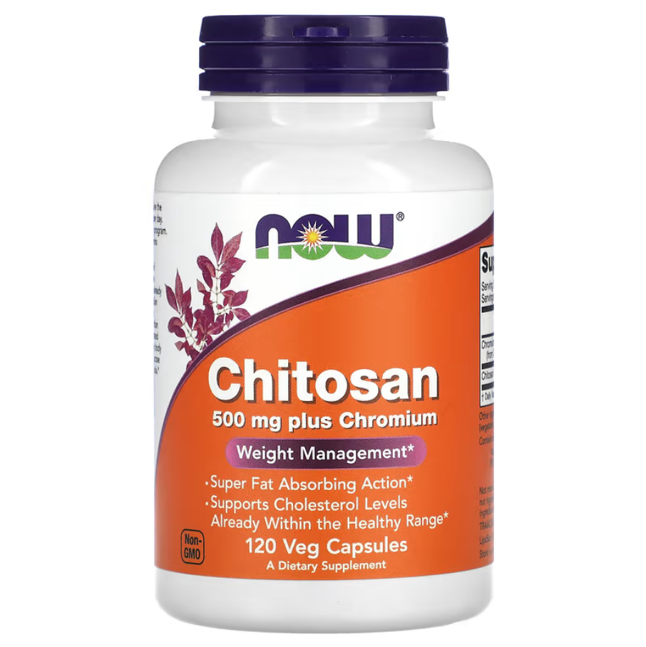 Chitosan Plus Chromium 500 мг Now Foods 120 капсул, фото 1