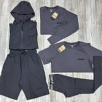 Компрессионная спортивная одежда original asics 5в1 стиль 2023\одежда для занятия спортом\ размер М-ХХЛ