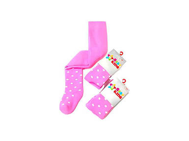 Колготи Колготи дитячі махра SK110 Горошок (рожевий) р.104-110 ТМ Star Kids FG