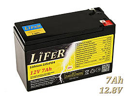 Літієвий акумулятор LiFeR 12в 7ач LiFePO4. АКБ для сигналізації, WIFI роутера