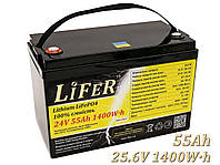 Литиевый Аккумулятор LiFeR 24V 55Ah 1400W·h LiFePO4. Тяговый аккумулятор для инвертора
