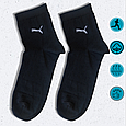 Шкарпетки чоловічі бавовняні спорт 40-44 демісезонні чорні, фото 2