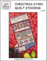 Схема для вышивки Rosewood Manor Christmas Stars Quilt Stocking