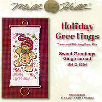 Набор для вышивки Mill Hill Sweet Greetings Gingerbread