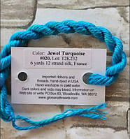 Нитки шовкові Gloriana Silk Jewel Turquoise GT020
