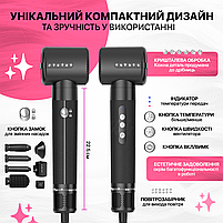 Мультистайлер Brillix Airwrap HS05 long, стайлер з 7 насадками Чорний, фото 7