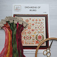 Комплект нитей Weeks Dye Works Dreaming of Mums от Rosewood Manor