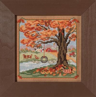 Набір для вишивання Осіння гойдалки/Autumn Swing Country Lane Mill Hill