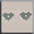 Mill Hill 12234 "Very Petite Flat Heart Matte Crystal"