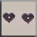 Mill Hill 12236 "Very Petite Flat Heart Matte Amethyst"