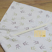 Байковий дитячий рушник куточок для купання новонародженого рушника з куточком фланельовий фланель 2968 Жовтий