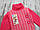 92 1-1,5 роки (0-1) в'язаний теплий светр гольф для дівчинки під горло 3332 Рожевий, фото 3