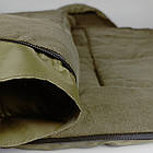 Спальник зимовий тактичний стьобаний від +5 до -20 Спальний мішок-ковдра з флісом 210х85 см Олива, фото 8