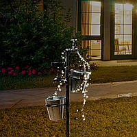 Солнечный светильник смесители для воды Медный провод Фея светильник для шланг для полива огорода двора