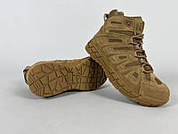 Ботинки тактические кожаные со вставками из кордуры Ultimatum Striker Койот, размеры 40 41 42 43 44 45 46