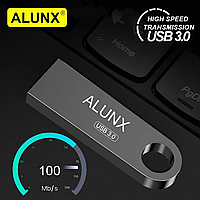 Флешка (USB Flash) ALUNX 64GB металлическая ЮСБ флешка 64 гб для компьютера Код:LM12