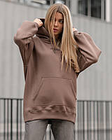 Жіноче худі Staff brown original oversize fleece