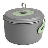 Набір посуду Bo-Camp Explorer XL 4 Pieces Hard Anodized Grey/Green (2200249), фото 3