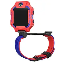Дитячий смарт-годинник з GPS, SIM-картою, кнопкою SOS, Камерою, Ліхтарик, Вологозахист Brave Z6 Червоний Код:LM12