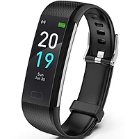 Фитнес-браслет Meidong Fitness Tracker HR Black с часами Код:LM12