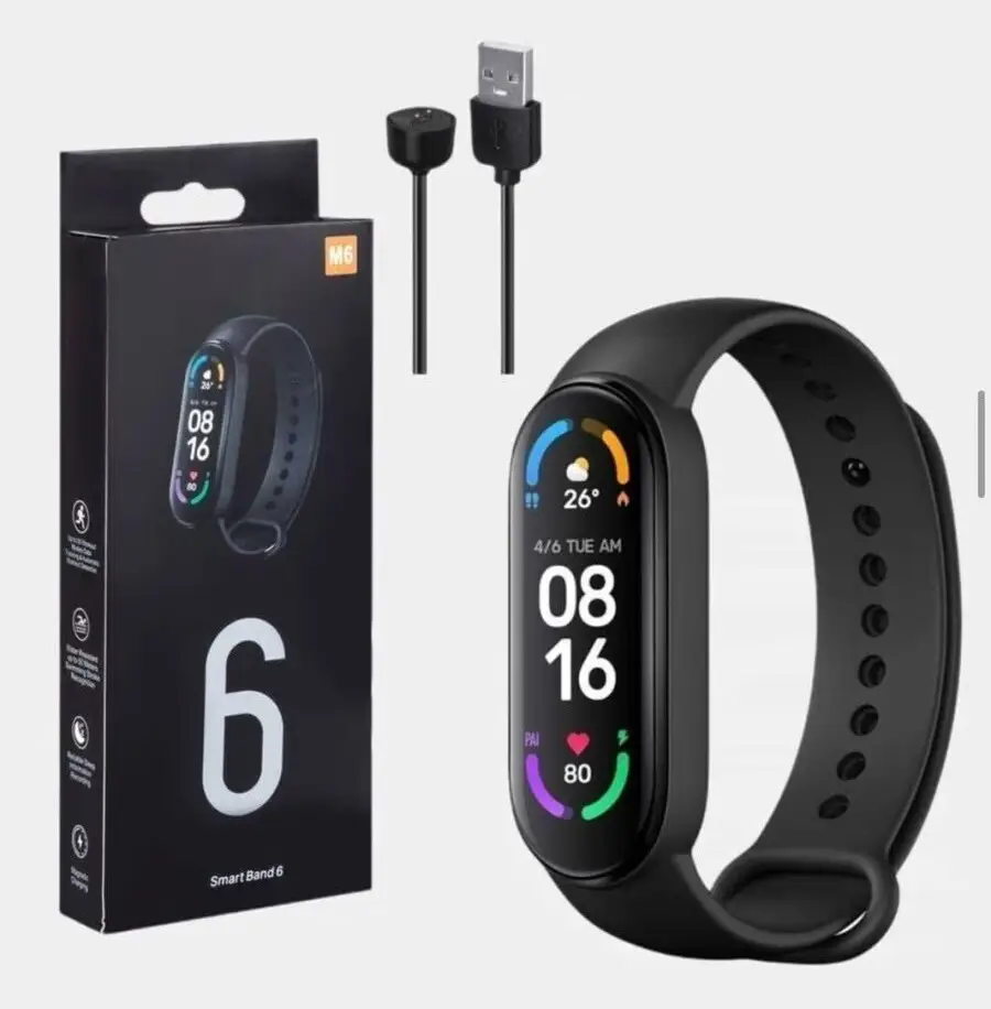 Фітнес-браслет как Xiaomi M6 Band Smart Watch Bluetooth 4.2 крокомер, фітнес трекер, пульс Код:LM12