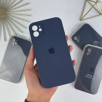 Чехол на Айфон 11 с квадратными бортами. Case for iPhone 11 Dark blue (8)