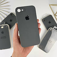 Силіконовий чохол із квадратними бортами на iPhone 7 / 8 / SE 2020 Dark grey (15)