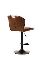Барний стілець В-102 бренді + чорний, фото 2