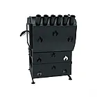 Пічка булер'ян-камін до 400 м³ тип 02 VESUVI 15 кВт (950 х 800 х 1000 мм) з термостійким склом, фото 4