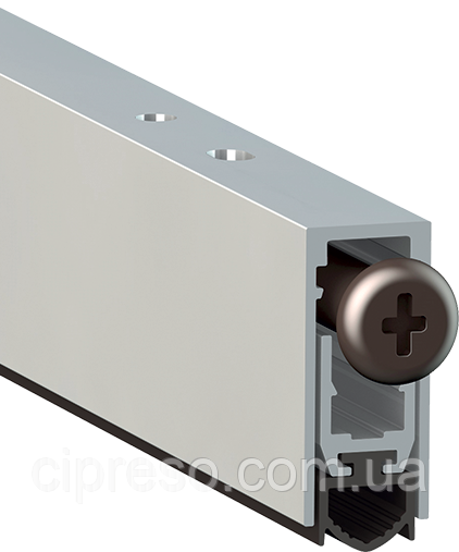 Поріг алюмінієвий з гумовою вставкою Comaglio 420 (83-63 см), фото 1