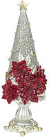 Статуэтка Елка в цветах 10х10х29см, шампань Bona DP69013