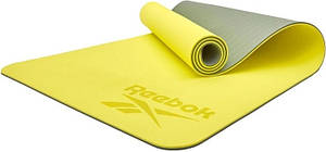 Двосторонній килимок для йоги Reebok Double Sided 4 mm Yoga Mat зелений Уні 173 х 61 х 0,4 см RAYG-11042GR