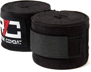 Бинти для боксу Reebok Combat Hand Wraps чорний 180 (457,2 см) RSCB-11158
