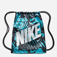 Рюкзак - мешок Nike Y NK DRAWSTRING - CAT AOP 1 черный. Синий, белый Дет 43 х 36 см DV6144-015