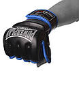 Рукавиці для MMA PowerPlay 3058 Чорно-сині L, фото 2