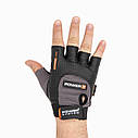Перчатки для фитнеса Power System PS-2500 Power Plus Black/Grey XS, фото 3