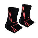 Бандажі на гомілковостоп Power System PS-6022 Ankle Support Evo Black/Orange (2 шт.) L, фото 6
