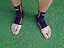 Бандажі на гомілковостоп Power System PS-6022 Ankle Support Evo Black/Orange (2 шт.) L, фото 9