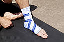 Бандаж для голеностопа Power System PS-6009 Ankle Support Pro Blue/White (1шт.) L/XL, фото 11