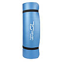 Килимок для йоги та фітнесу 7SPORTS NBR Yoga Mat+ MTS-3 (180 * 60 * 1.5 см.) Блакитний, фото 3