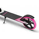 Самокат із ручним гальмом Razzo CITY 200 мм. алюмінієвий HUL1-200 Black/Pink, фото 9