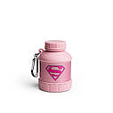 Контейнер Smartshake Whey2Go Funnel Pillbox 110ml DC Supergirl, фото 4