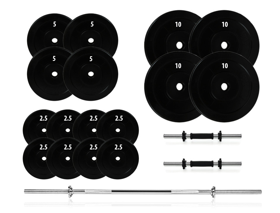 Набір штанга + гантелі 92 кг, фото 1