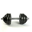 Гантелі 30 кг (2 шт по 15 кг) розбірні зі змінними дисками, фото 3