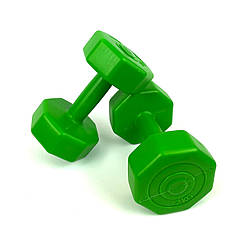 Гантелі для фітнесу 2 кг (2 шт.), композитні