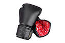 Боксерські рукавиці PowerPlay 3014 Indiana Чорні (натуральна шкіра) 12 унцій, фото 7