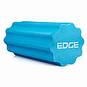 Масажний ролик EDGE профільований YOGA Roller EVA RO3-45 синій (45*15 см.), фото 3